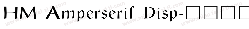 HM Amperserif Disp字体转换